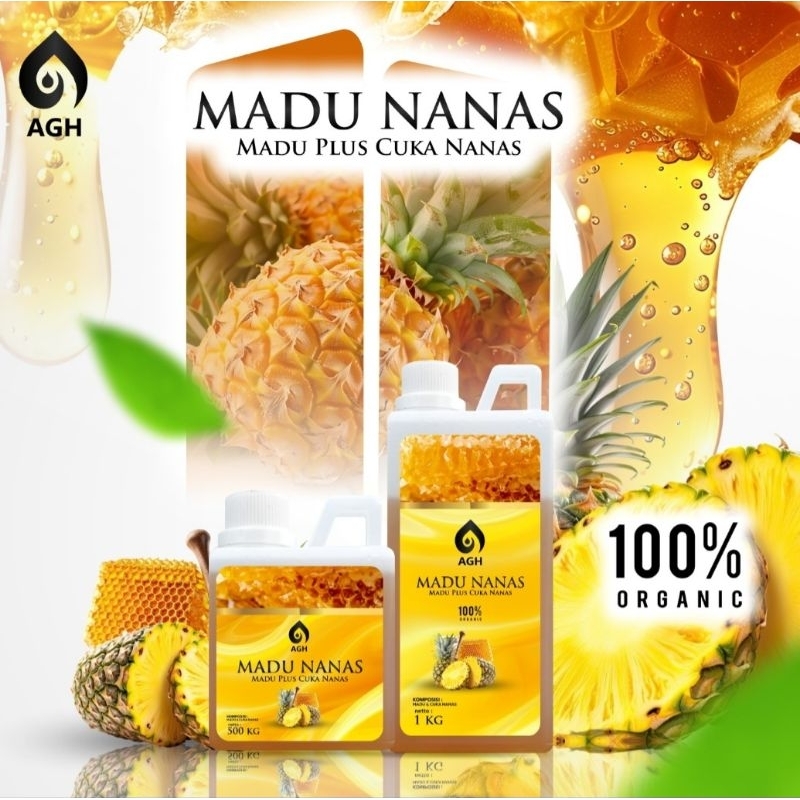 

Agh madu nanas 1kg /Agh Madu plus cuka nanas/Terbukti Obat lambung ampuh (terbukti obat asam lambung) kolesterol diabetes