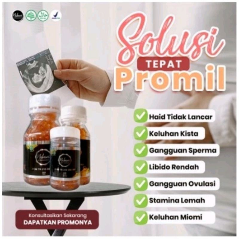 Nabawi Ecer isi 30 kapsul Oil habatussauda untuk promil pasutri original extra propolis