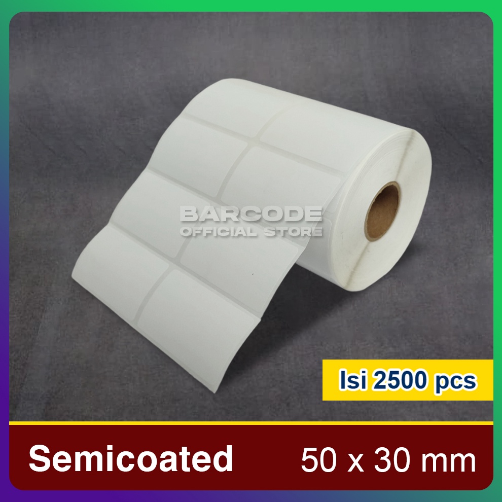 

KODE D14E Label Barde 5 X 3 2 Line Kertas Sticker Semiated 5X3 MM
