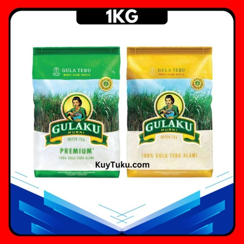 

Gula Pasir Gulaku Murni Premium 100% Gula Tebu Alami 1kg