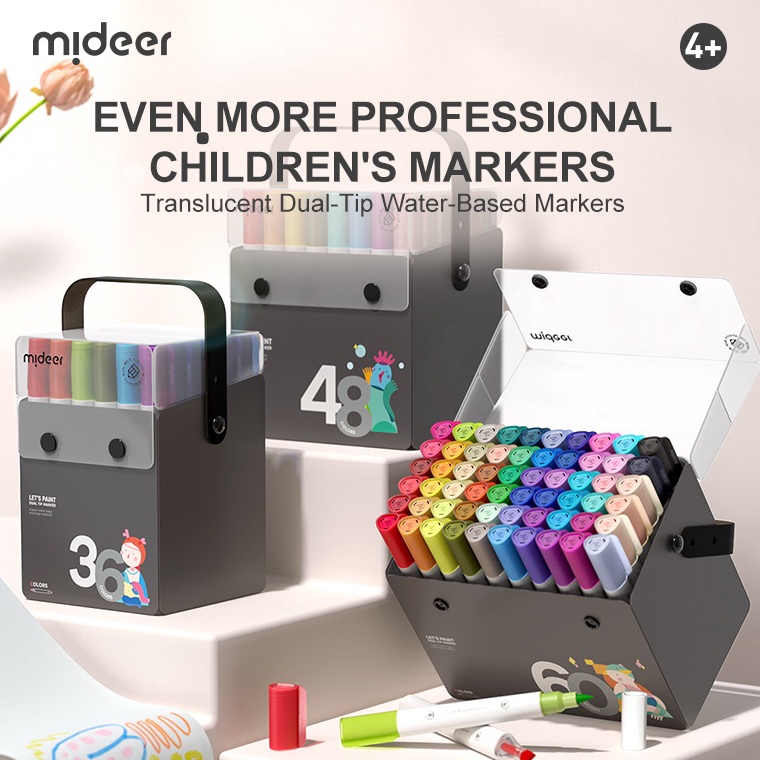 

KODE L92X Mideer Translucent Dual Tip Markers Alat Menggambar Anak