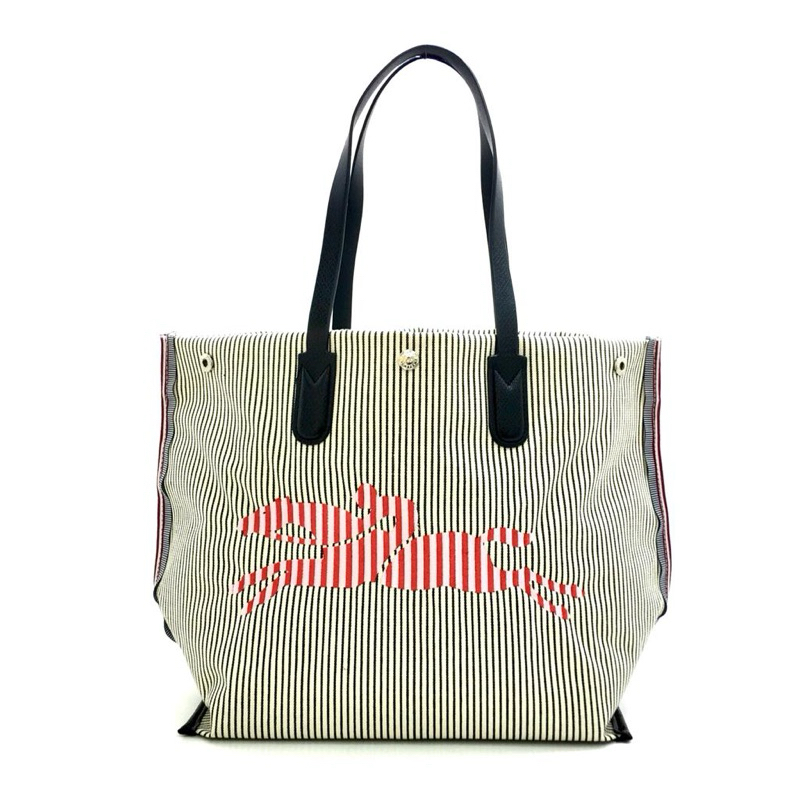 L*C Roseau Essential Raye Shopper Canvas Marine