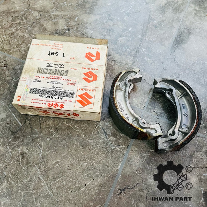Kampas Rem belakang Suzuki satria 2 tak Shogun 110 Ts100 125 FR80 FR70 A100 GP100 Rc80 rc100 rc110 O