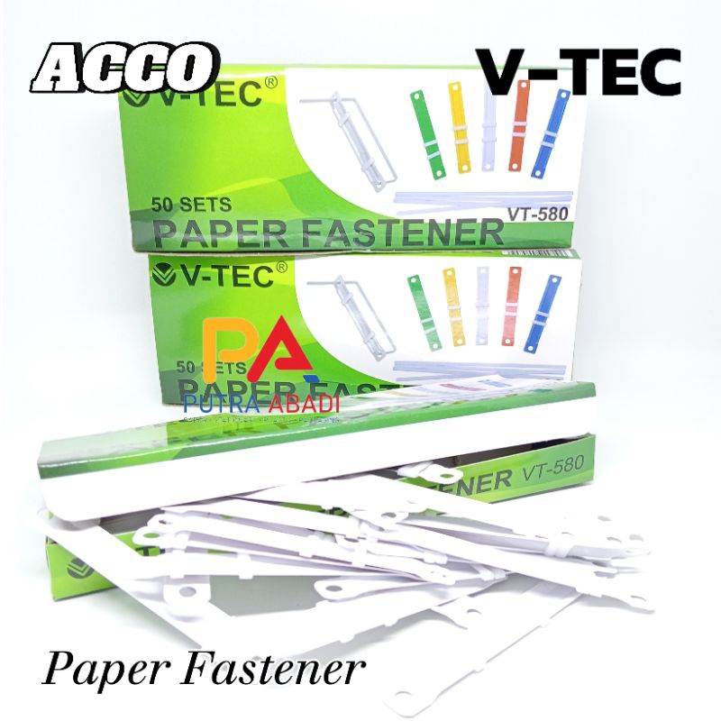 

Paper Fasterner Acco V-TEC Putih