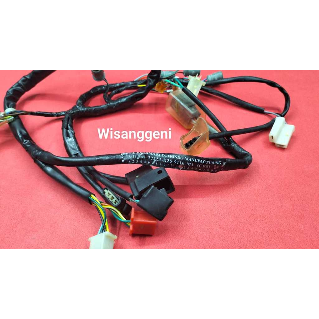 Kabel soket speedometer HONDA BEAT FI K25 CBS kode part 37224-K25-911.
