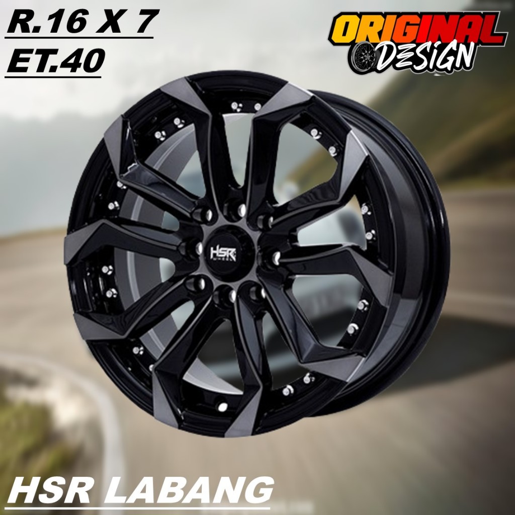 Velg mobil BRIO, YARIS, VIOS, JAZZ, ring 16 HSR LABANG R16 pelek lubang 4 lebar 7