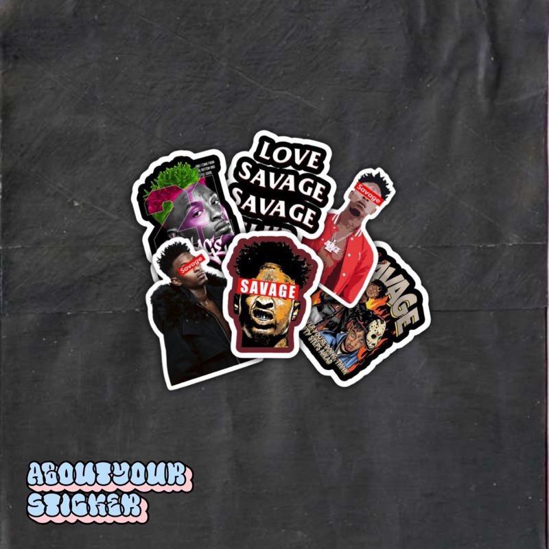 

STICKER PACK 21 SAVAGE VOL 2 isi 6pcs