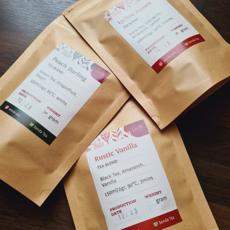 

SendaTea RUSTIC VANILLA /THE CAFE SERIES/ - Pouch 100gram | Teh Hitam | Black Tea | Teh Daun