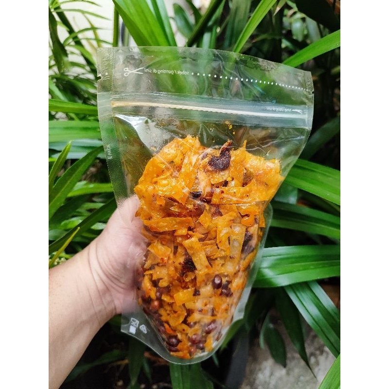 

Keripik Pangsit Balado dengan Kacang Tanah Vegan - Vegetarian