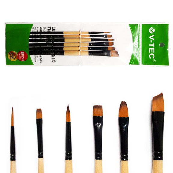 

KODE L88O VTec Brush A52 Set 6 Kuas Lukis Set 6