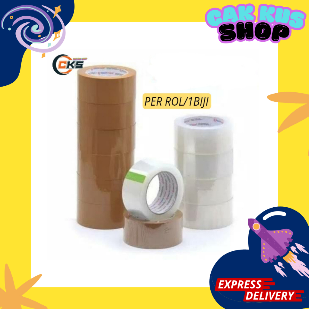 

Lakban Bening dan Coklat 45mm 2Inch Tidak Mudah Putus
