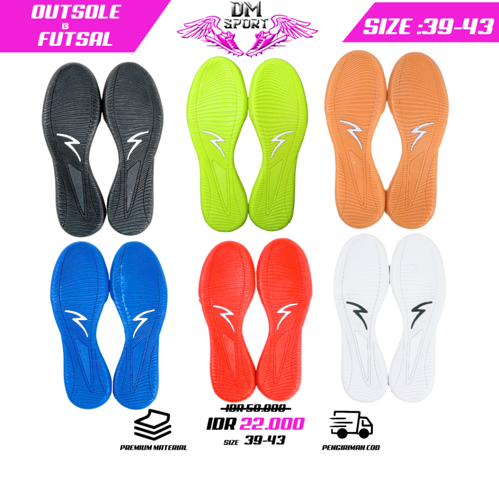 Outsole Sepatu futsal spcs Bawahan sepatu futsal