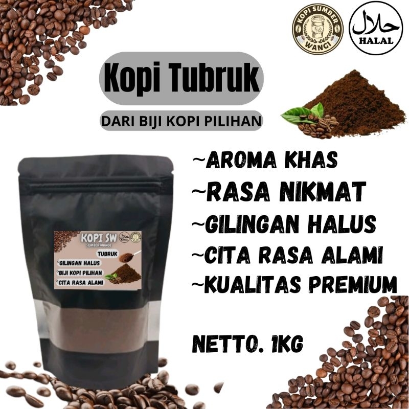 

BUBUK KOPI TUBRUK 1kg RASA NIKMAT || KopiSWstore ||