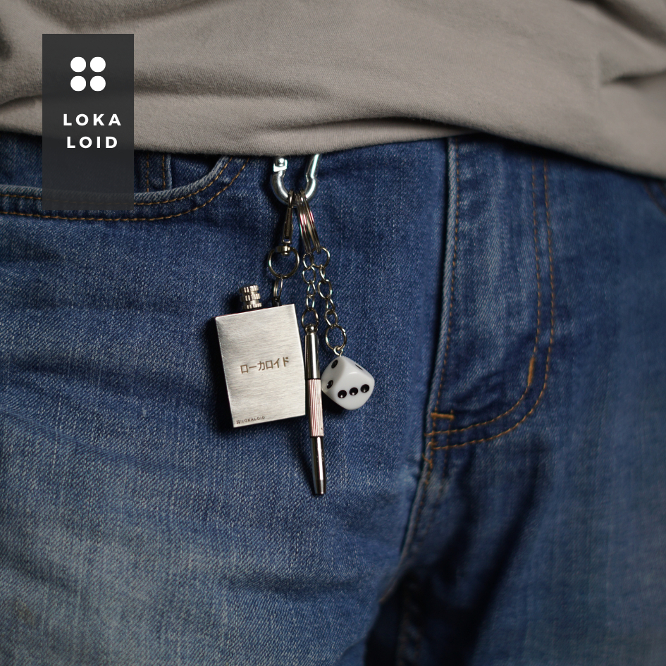 baby_nisaa - lokaloid carabiner keychain gantungan kunci skena lighter matches whistle custom