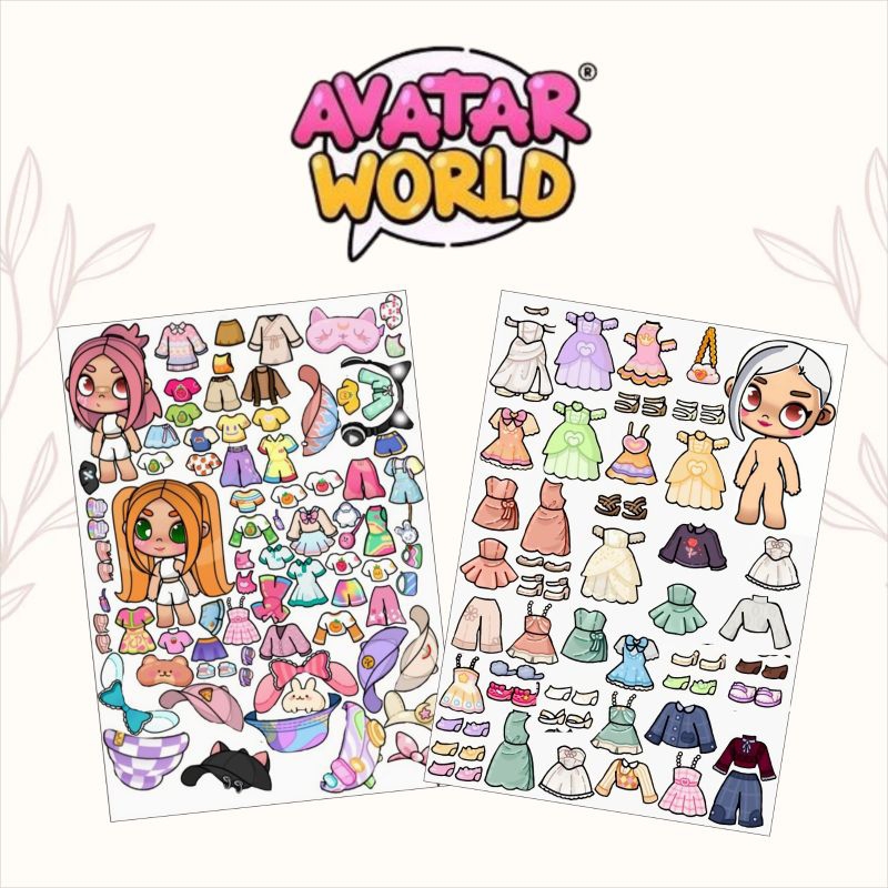 Mainan kertas anak perempuan Bp avatar/Mainan anak viral