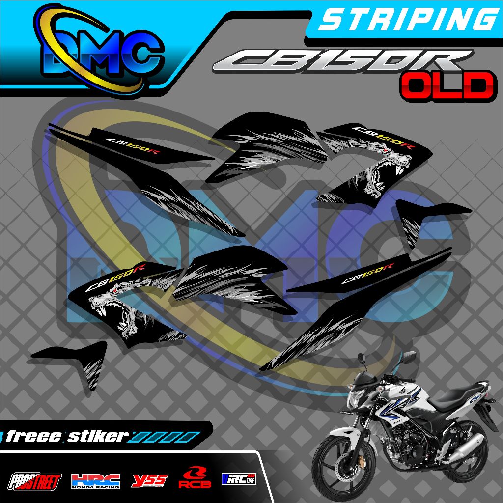 HONDA Stripping CB 150R OLD Full Body Sticker  Variasi ABSTRAK