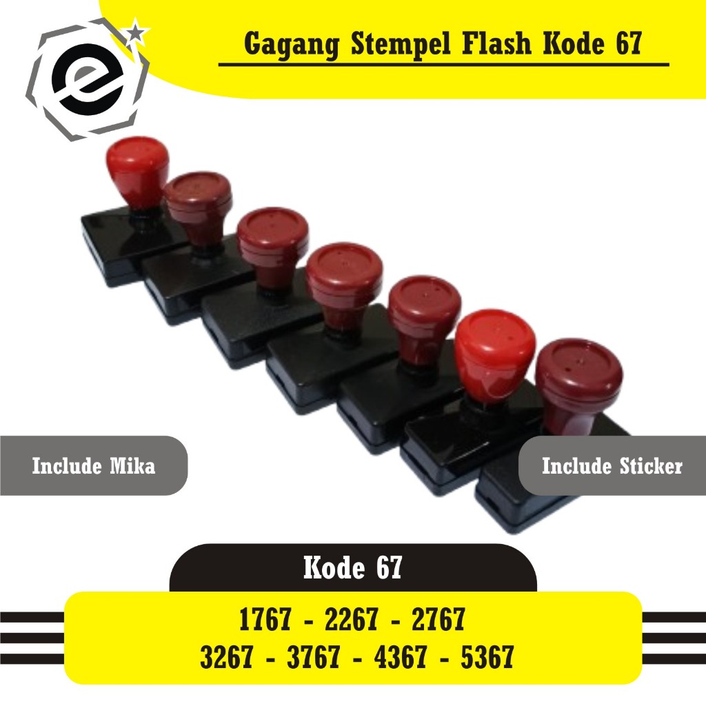 

Gagang Stempel Flash Kode 67 Premium Import Quality