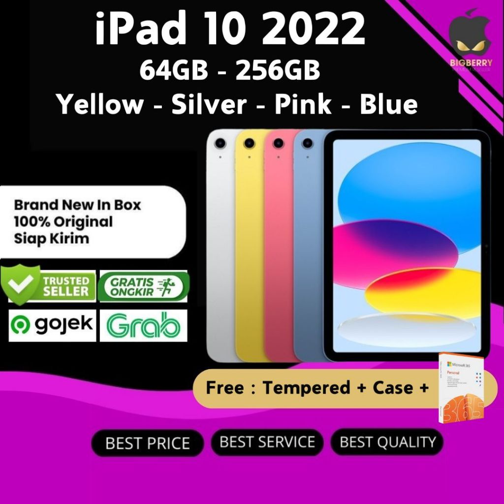 Apple iPad 10 10th Gen 2022 256GB 64GB WiFi Cell 10.9" Inch Original | IBOX