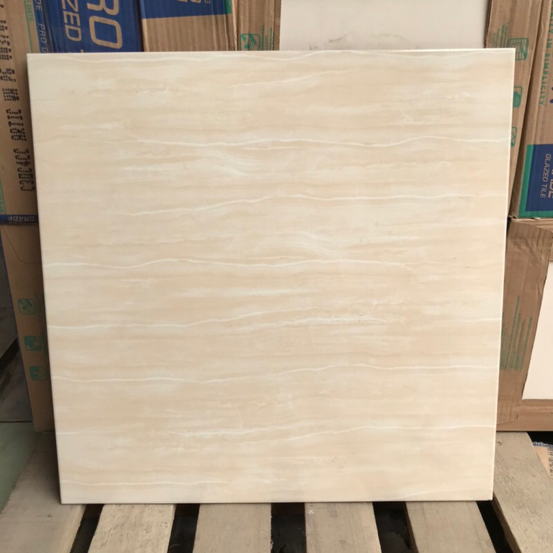 keramik lantai 50x50 cream marmer (glossy)/ keramik lantai putih motif/ keramik dinding cream marmer