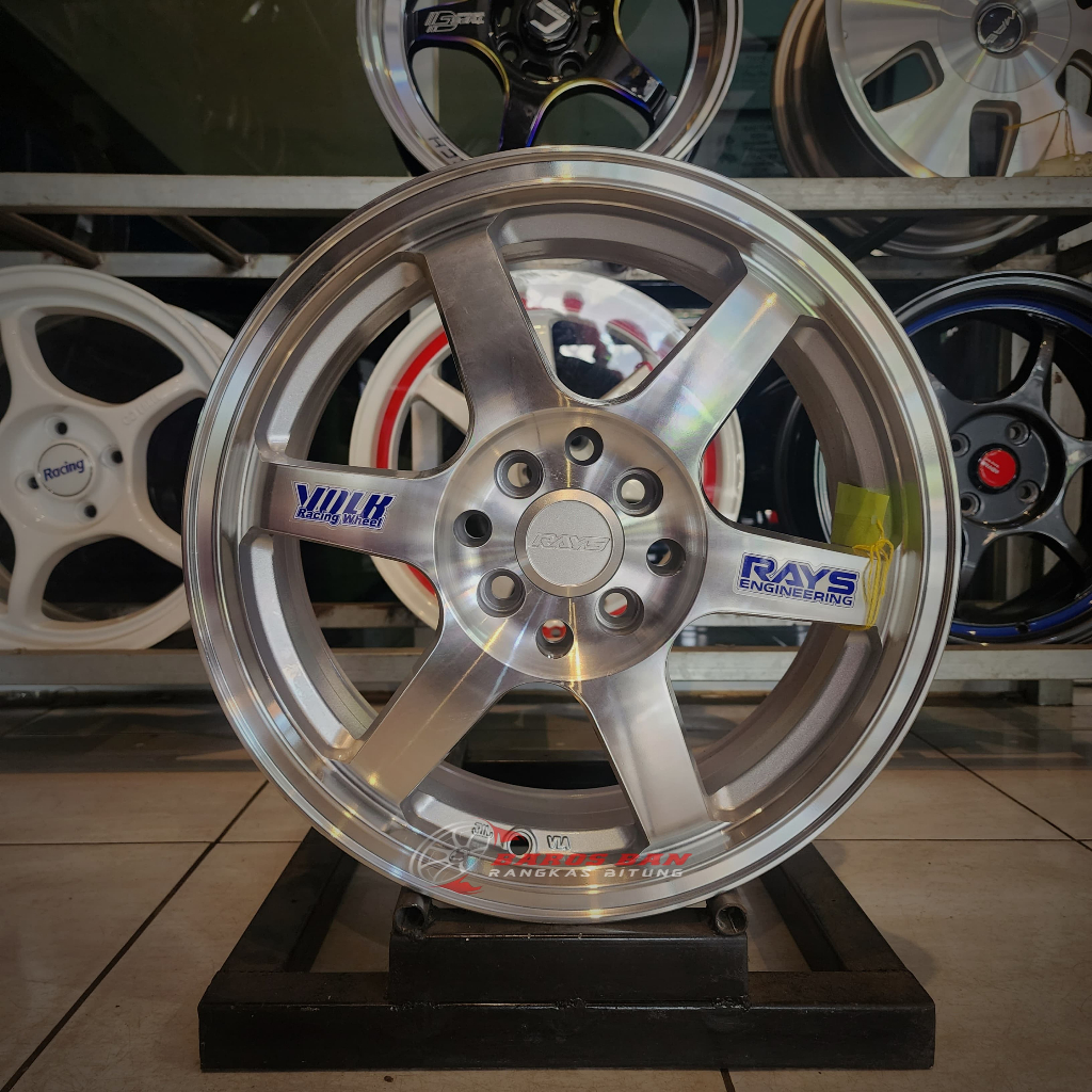 Volk rays te37 R16 pcd 4x100 dan 4x114,3 velg mobil avanza xenia brio jazz yaris model palang