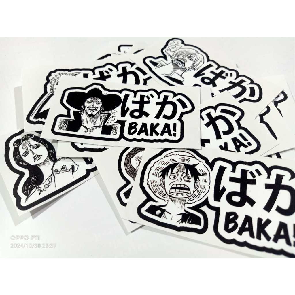 

Stiker Karakter One Piece Baka Wajah 10x5CM - Paper, Stationery