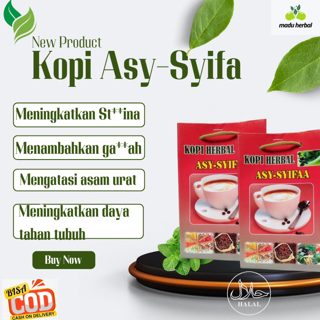 

Kopi Herbal Asy Syifa Kopi Bubuk Obat Herbal Stamina Pria Dewasa M enambahkan Gairah