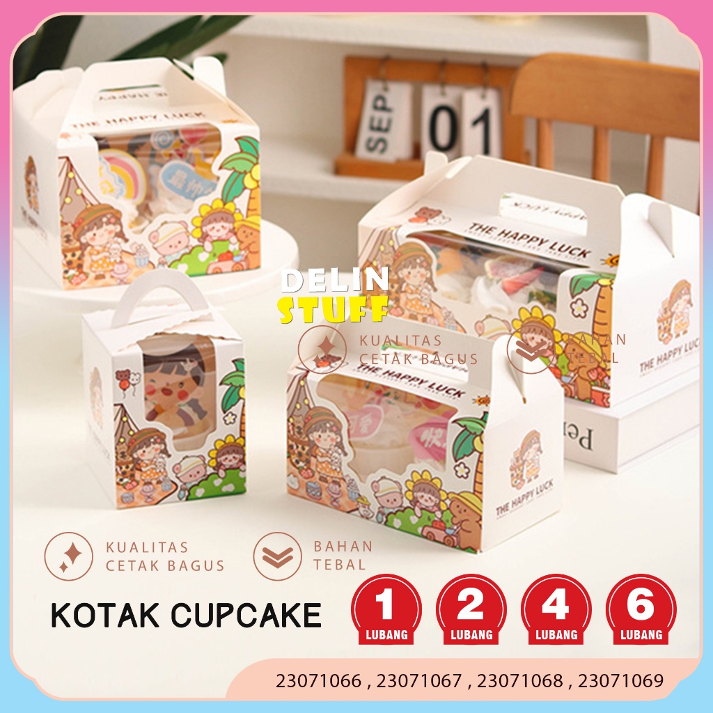 

Kotak Cupcake Muffin Box Gable Box Kotak Pudding Cupcake Box (23071066 23071067 23071068 23071069)