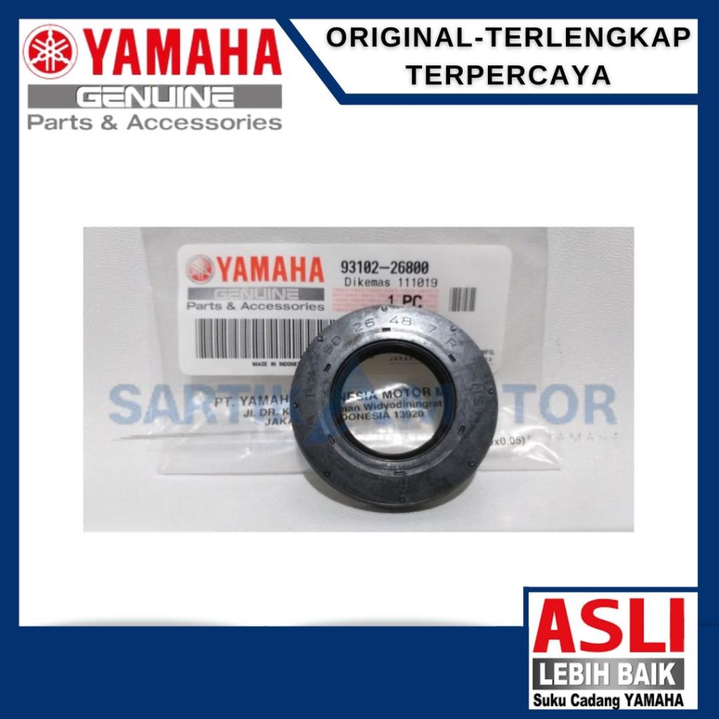 OIL SEAL (5MX1)  Seal As Roda Belakang MIO SPORTY ORIGINAL YAMAHA (93102-26800)