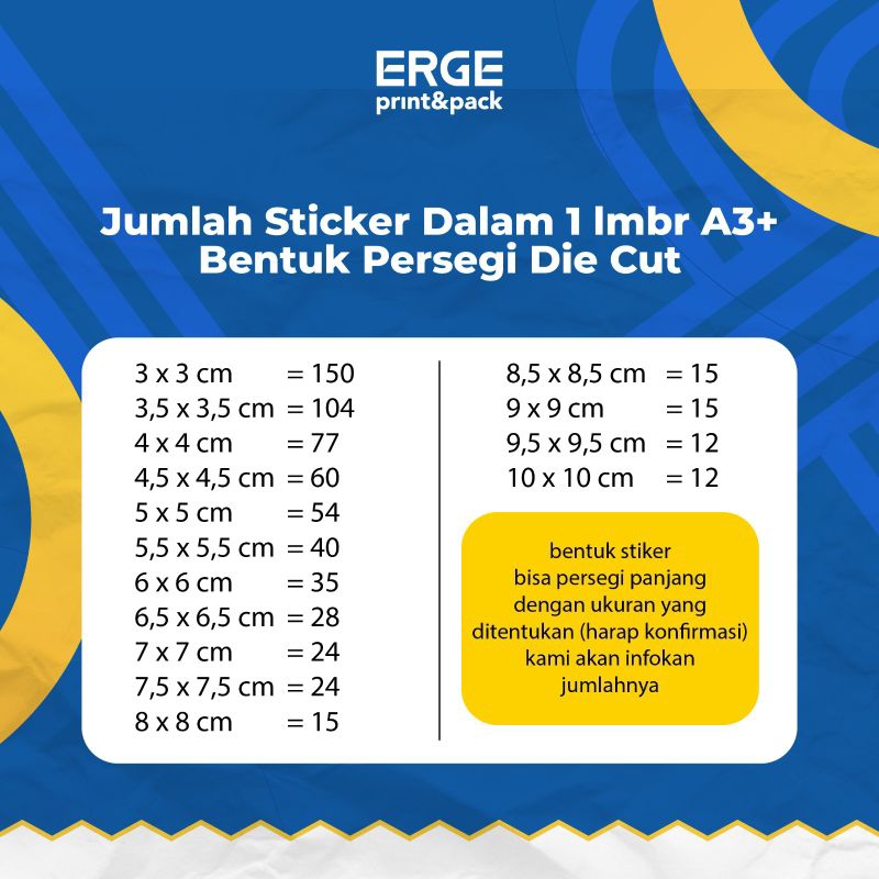 

STIKER LABEL A3+ KISSCUT
