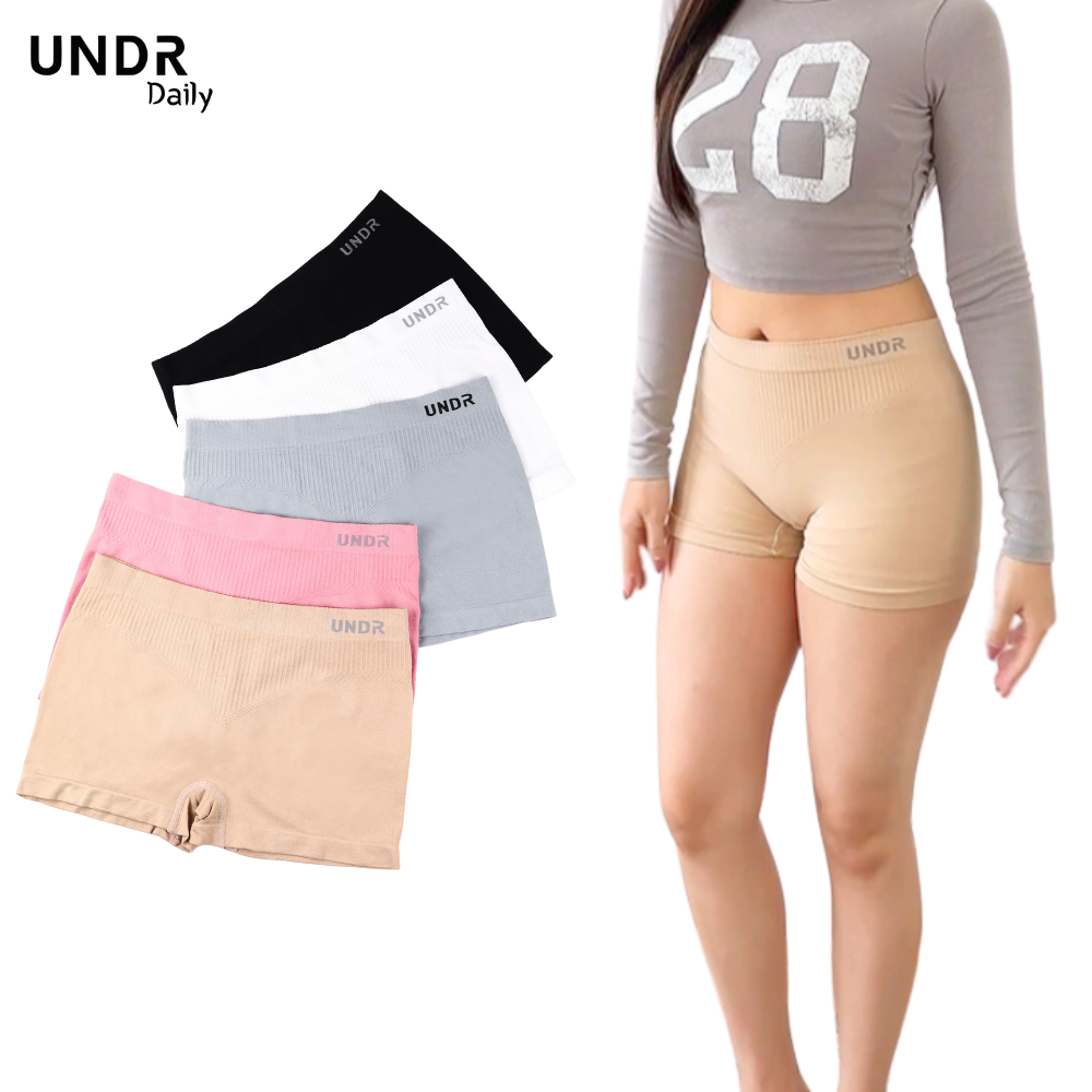 UNDR Short Pants Celana Bawahan Pendek Super Lembut Lentur Wanita Hot Pant Boyshorts Perempuan Midi 