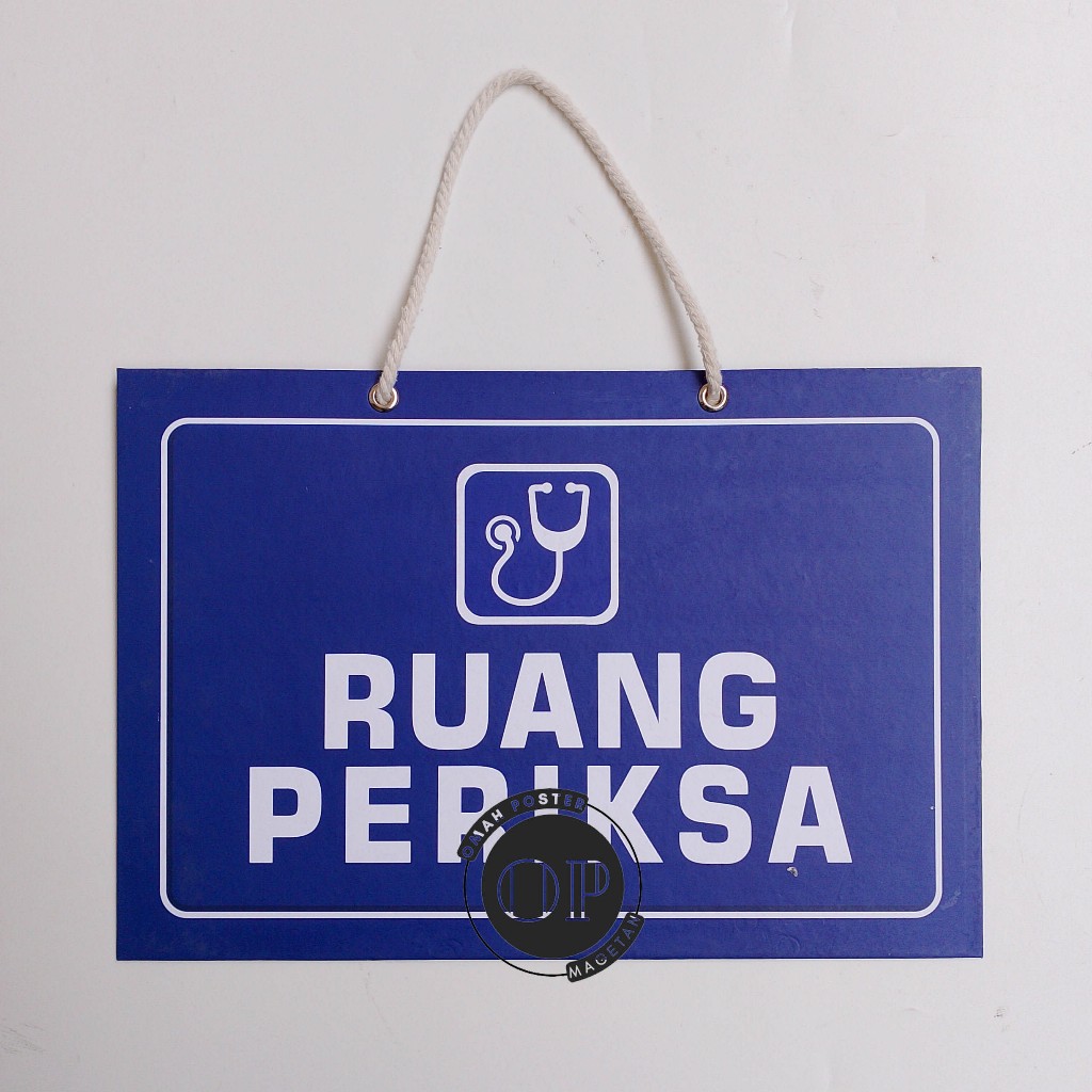 

Hard Poster Ruang Periksa - Sedang Ada Pasien Mohon Bersabar Menunggu