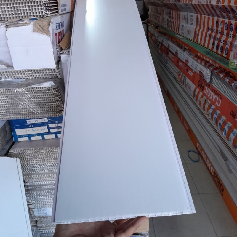 Plafon PVC Shunda Putih Doff POLOS PL.08.004
