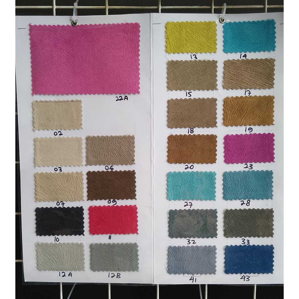 Kain Interior sofa MIDILI - Fabric Suede / Beludru, Harga per 0,5 M