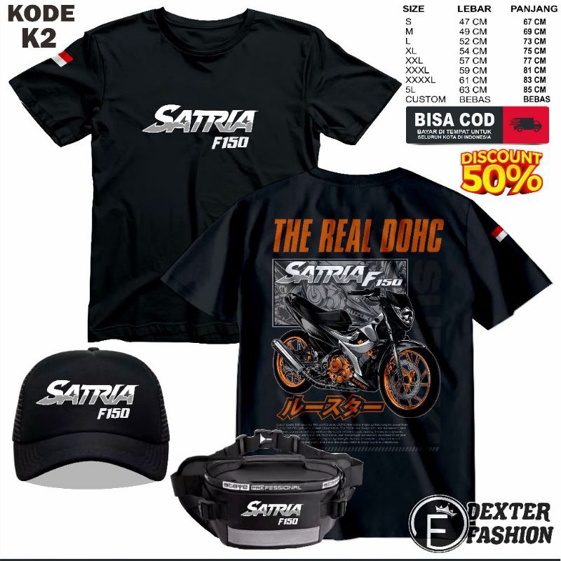 KAOS SUZUKI SATRIA FU BAJU SATRIA FU 150CC T-SHIRT SATRIA FU UNDERBONE 4 TAK