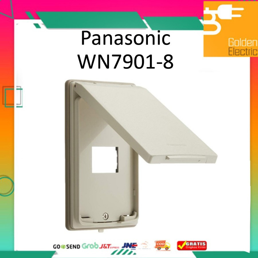 Cover Frame Panasonic WN7901-8 WN7901 WP Stop Kontak Saklar Waterproof