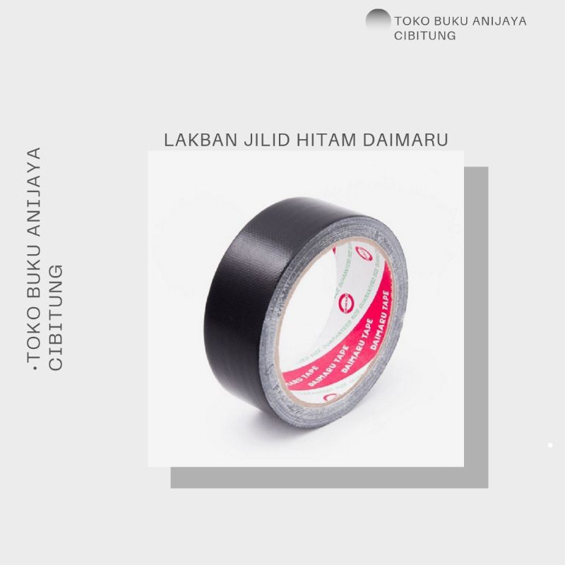 

LAKBAN JILID /LLAKBAN HITAM 11/2 INC MEREK DAIMARU