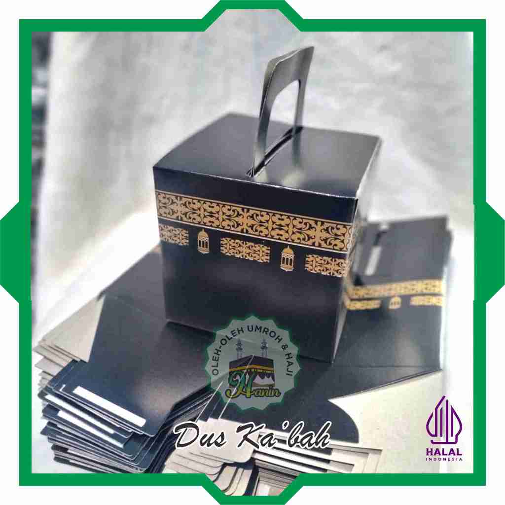 

iDk90 Dus Model Ka'bah l Box Dus Ka'bah Hitam Oleh Oleh Haji Dan Umrah 1 Pack Isi 50