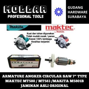 mollar armature angker circular Saw 7" type MAKTEC MT580 / MT583 /MAKITA M5801B jaminan asli origina