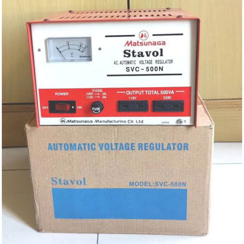 Stavol MATSUNAGA 500 VA SVC-500N/F | Stabilizer Matsunaga 500 Watt / VA