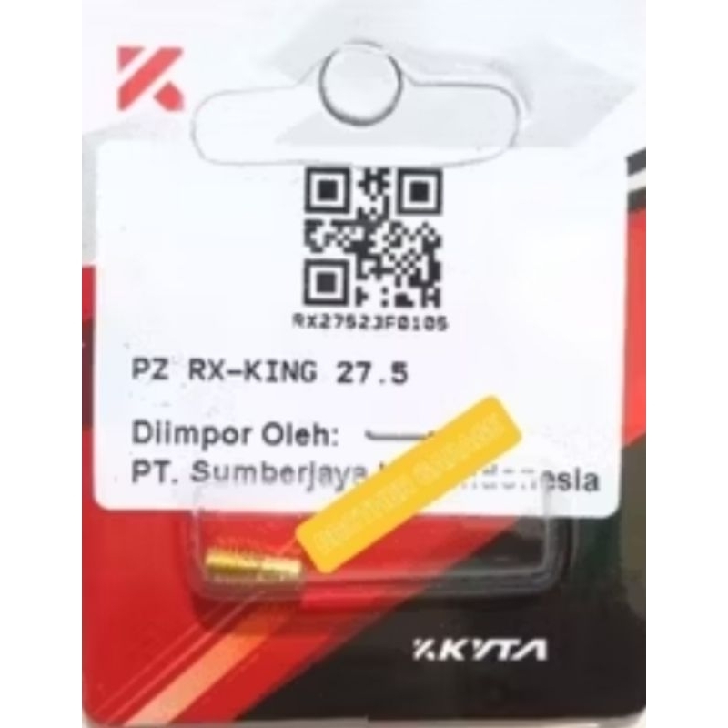 PILOT JET KTC RX KING/MAIN JET LENGKAP UKURAN