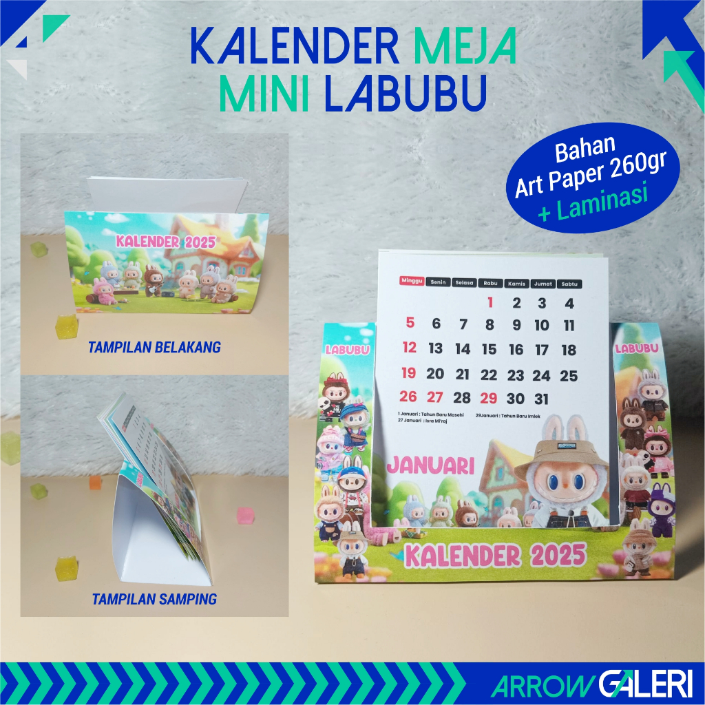 

KALENDER MEJA MINI 2025 LABUBU