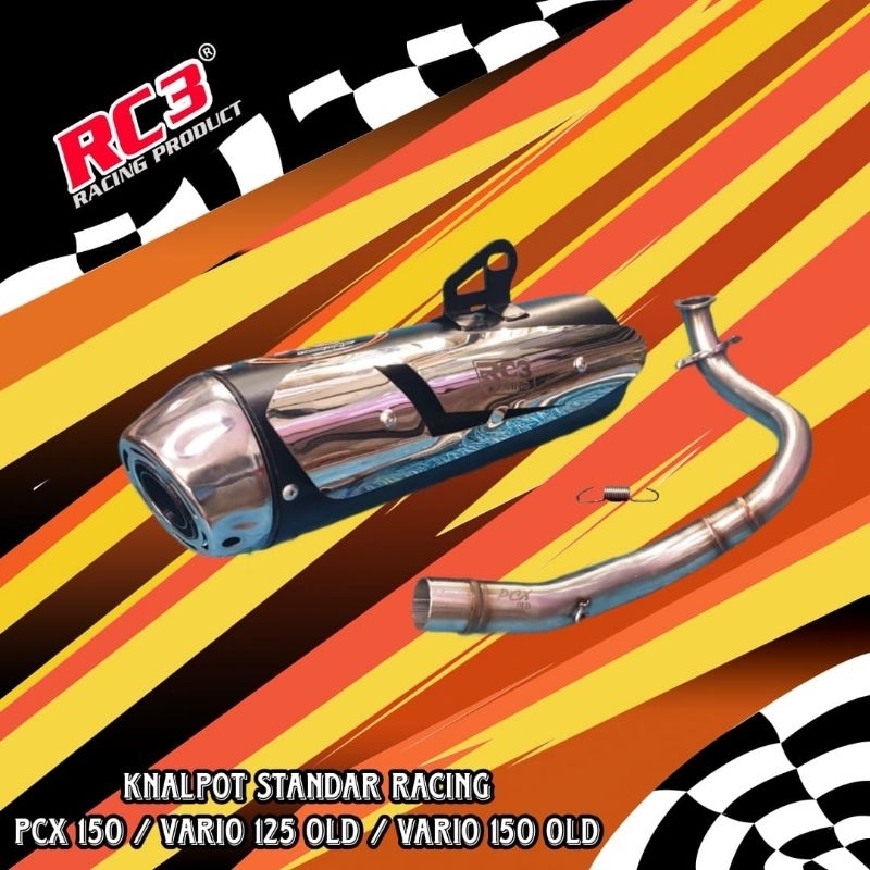 knalpot RC3 standar racing starbok type pro beat karbu beat fi scoopy karbu scoopy fi beat deluxe ge