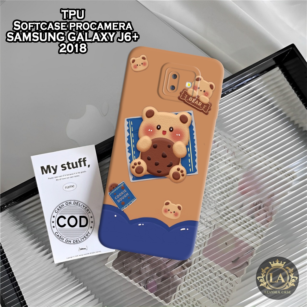 Case Samsung J6+ 2018 - Leviora Case - Fashion Case Bear - Softcase Samsung J6+ 2018 - Case Pro Came