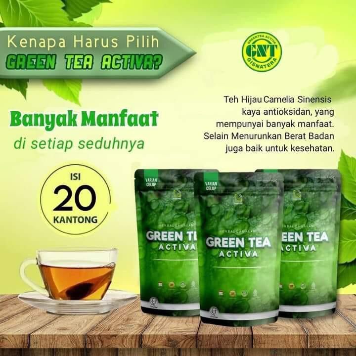 

Terlaris Green tea | penurun berat badan | green tea activa | teh hijau 60gram - By Dro store