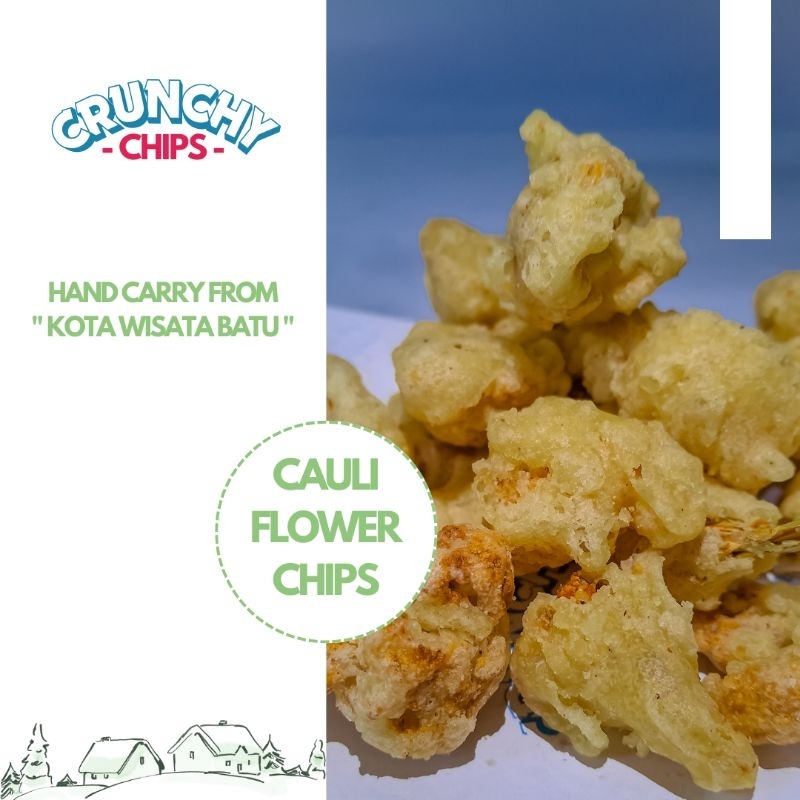 

Cauli Flower Chips ( Keripik Bunga Kol ) Kemasan 200 Gr Oleh - Oleh Khas KOTA WISATA BATU