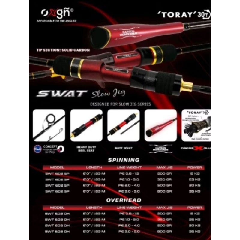 joran slow jig Oxgn Swat 602 OH