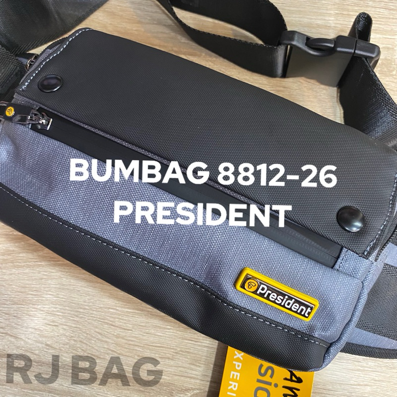 Bumbag president/selempang/tas pinggang president 8812-26 Pria Waistbag