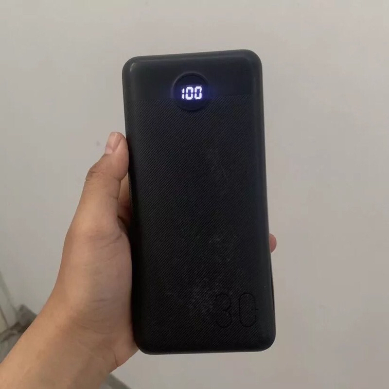 mofit powerbank 30.000 mAh Powerbank MOFIT M36 30000mAh + Fast Charge 2.4A Real Capacity - HITAM