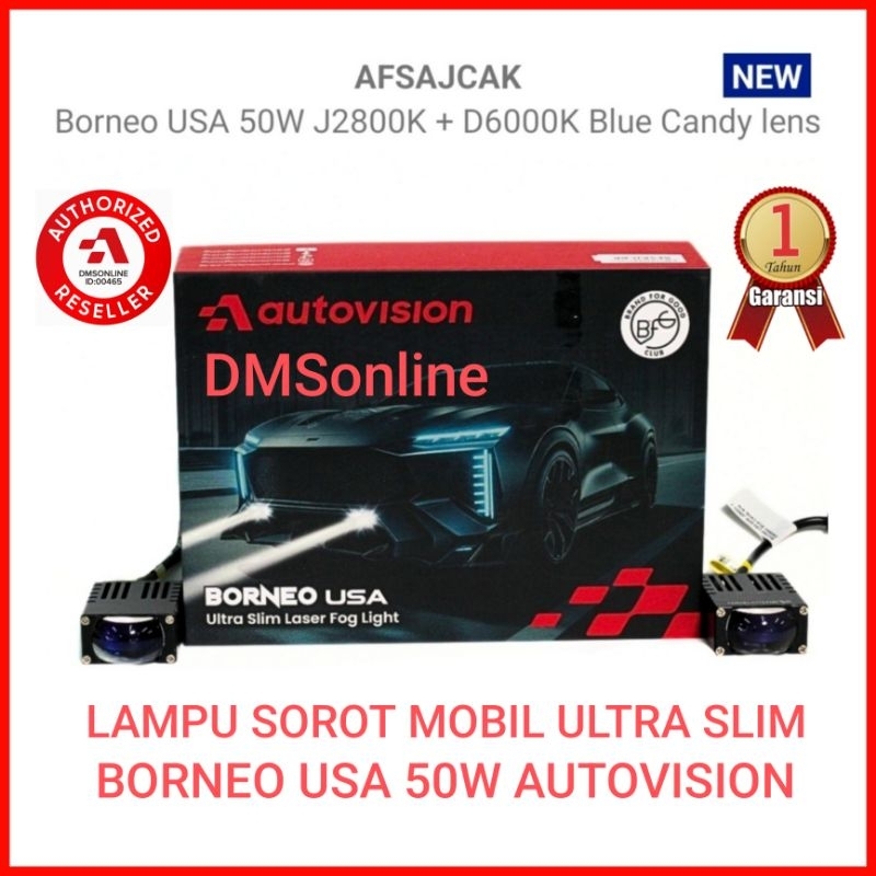 Led Sorot 2 Warna 50W Borneo Usa Autovision,Lampu Sorot Tembak Garansi