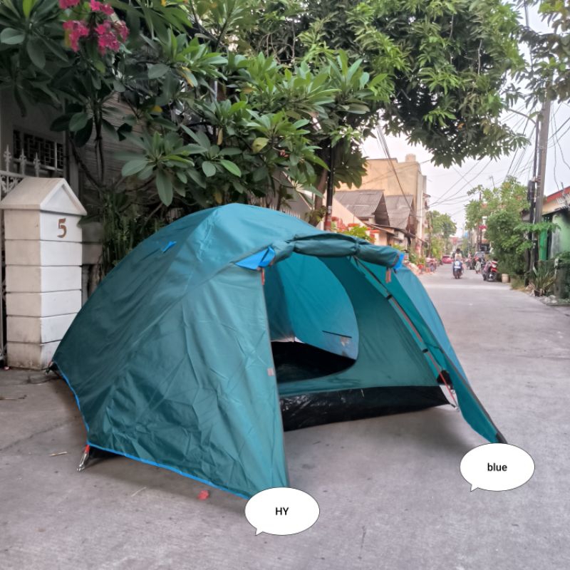 Tenda Camping HY BC 4 Double Layer Frame Fiber Kapasitas 4 - 5 Orang